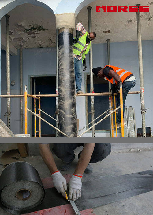 carbon fiber sheet for columns