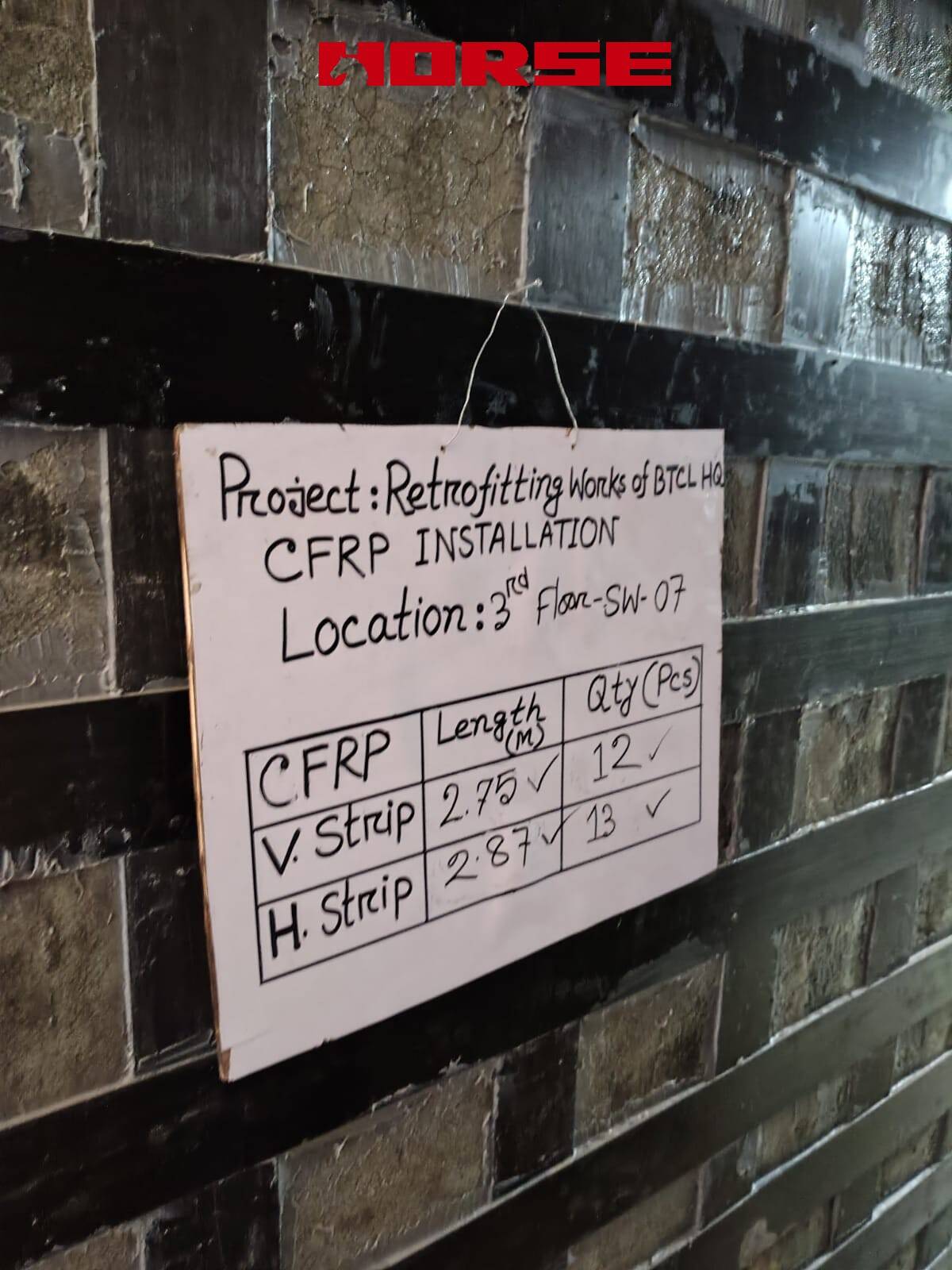 Retrofitting Concrete Walls Using CFRP Laminate