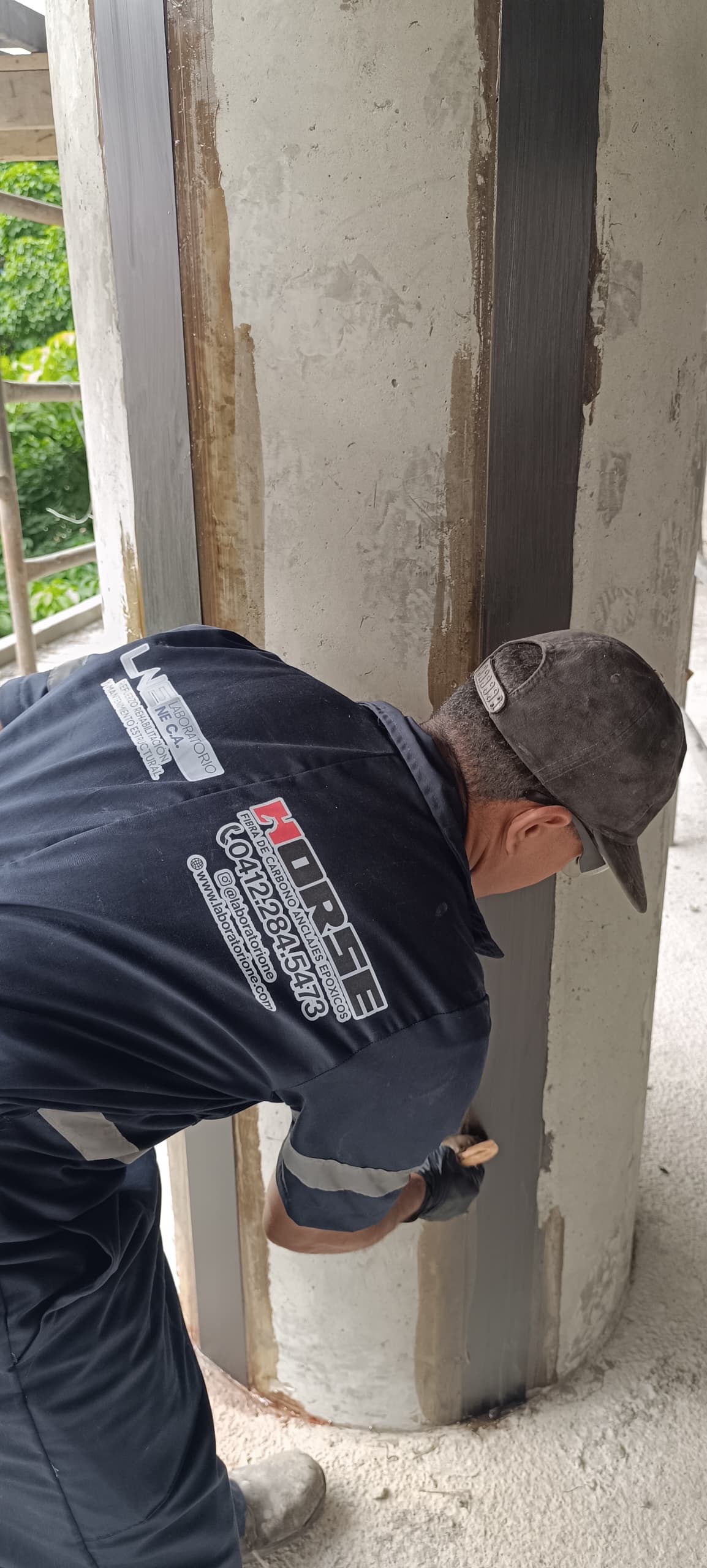 Carbon Fiber Laminate Uses in Column Structural Repair Carbon Fiber Laminate Uses in Column Structural Repair